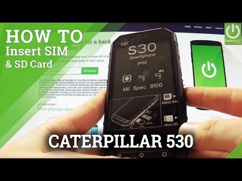 How to Insert SIM & SD in CATERPILLAR S30 - Install SIM and SD Card