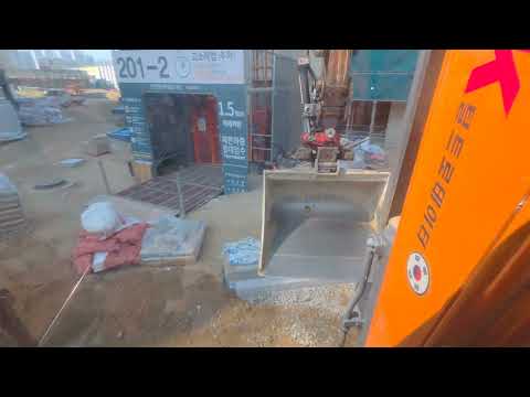 3w 부대토목 토공 터파기 jk틸트 굴착기 굴삭기 포크레인 excavator digger operator 