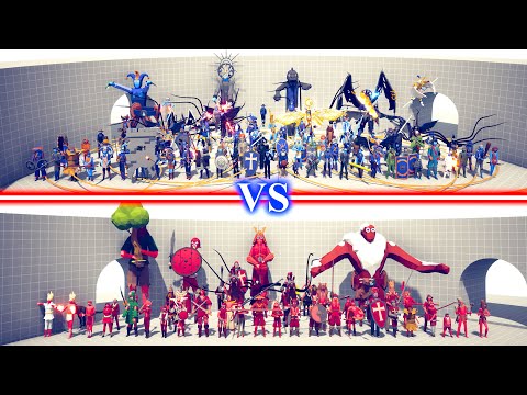 SECRET ADDON TEAM vs MELEE TEAM - Totally Accurate Battle Simulator TABS