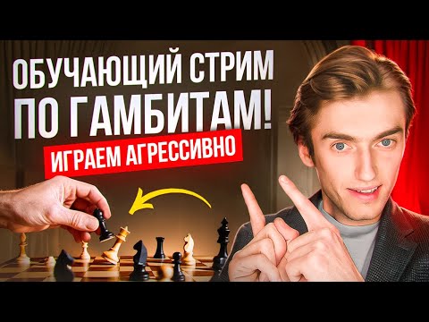 ОБУЧАЮЩИЙ СТРИМ по гамбитам! Учимся атаковать в духе Михаила Таля и Пола Морфи!