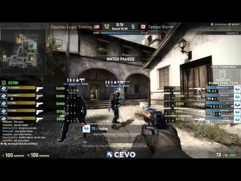 CLG vs Tempo Storm Game 2 (CEVO-P CS:GO Season 7) - Misled & LATORR