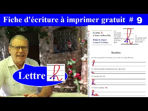 Fiche d'écriture à imprimer | Exercice GS CP CE1 lettre h # 9