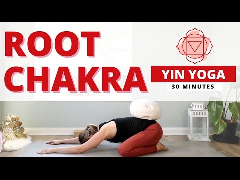 Yin Yoga for the Root Chakra | 30 minutes restorative yoga to feel grounded