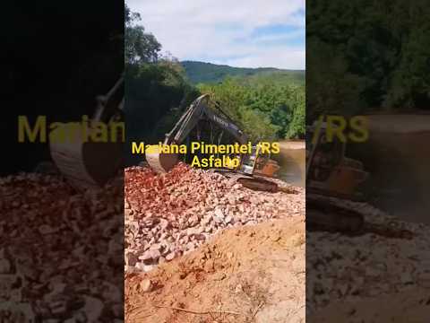 Mariana Pimentel/RS#asfalto #terraplanagem#deusnocomando  #escavadeirahidraulica#construction