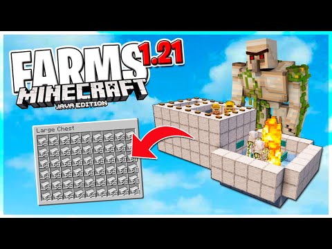 LA PIÙ SEMPLICE FARM di FERRO per Minecraft Java 1.21