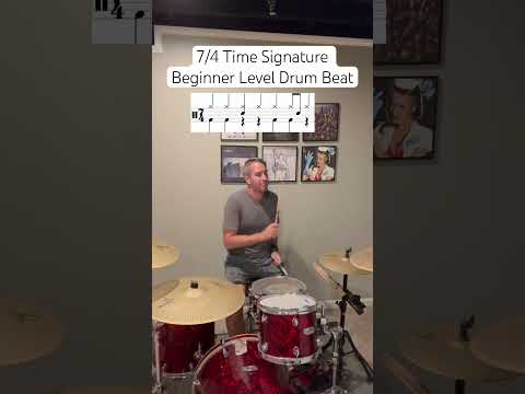 Quick video for a 7/4 time signature beat. Work odd time drum beats into your practice #drumbeat