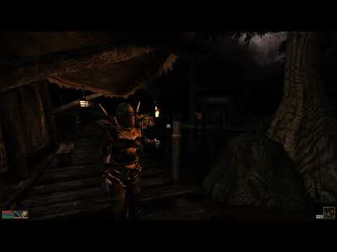 4K Morrowind Overhaul 3.0 in 2021 - Hla Oad at night