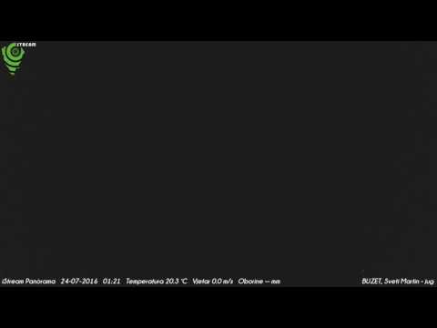 Buzet, Sveti Martin - jug 23-07-2016 Night HD TimeLapse