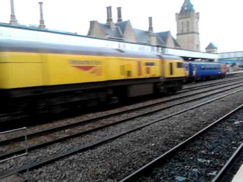 Network rail train passing lincoln