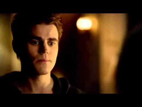 TVD 5X10 Stefan Katherine talk about the night before  Katherine colapses