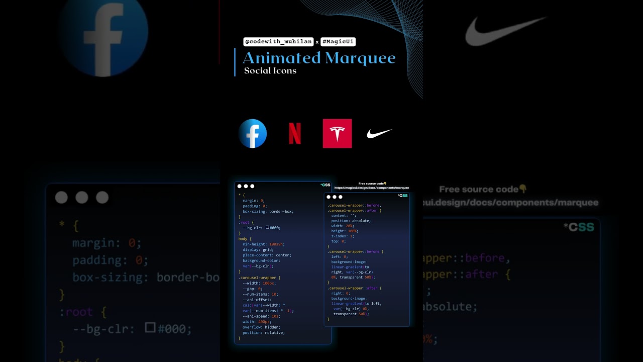 Carousel Slider #codewith_muhilan #css #coding