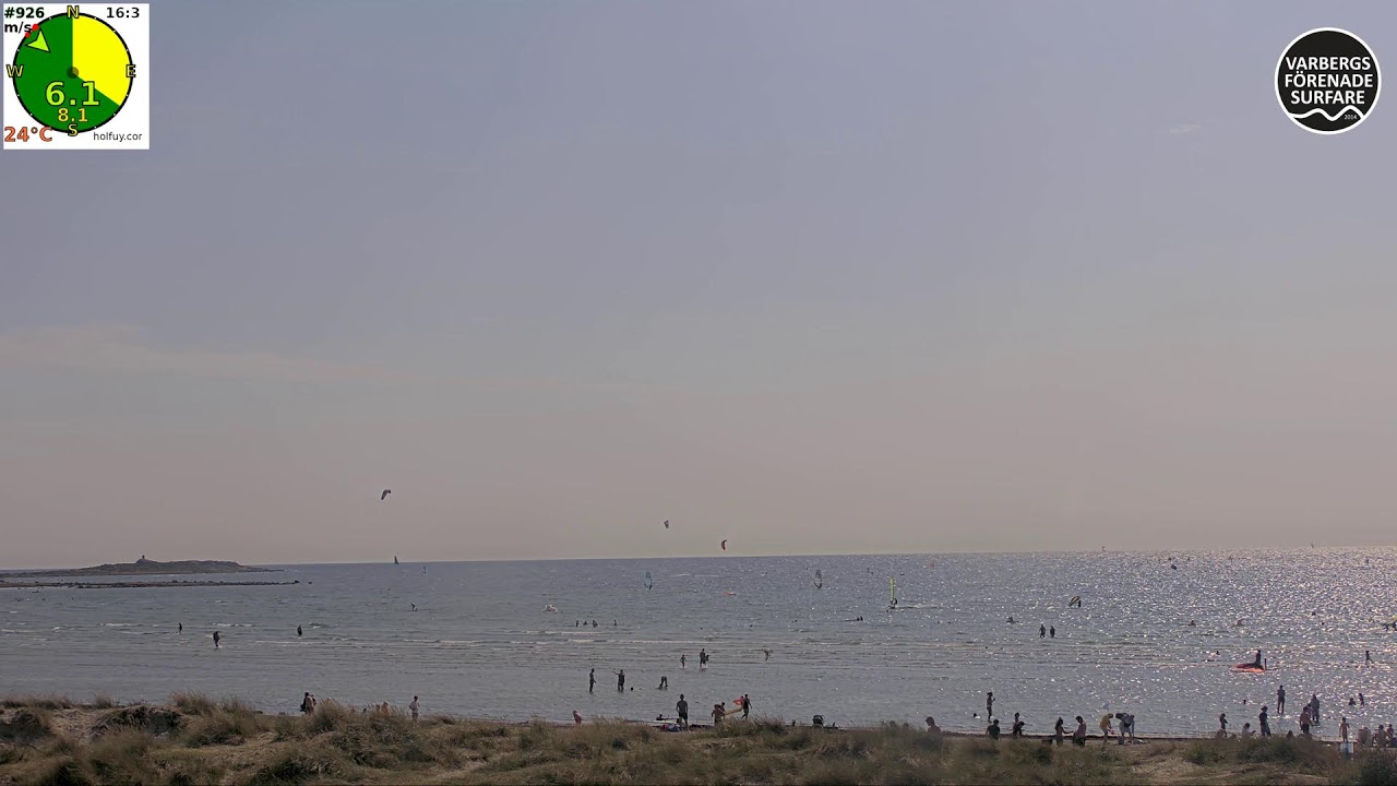 Live webcam view of Apelviken Surf & Wind Watch