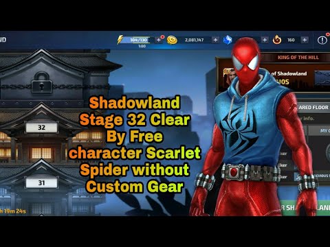 Scarlet Spider Clear Shadowland Stage 32 without Custom Gear - Marvel Future Fight