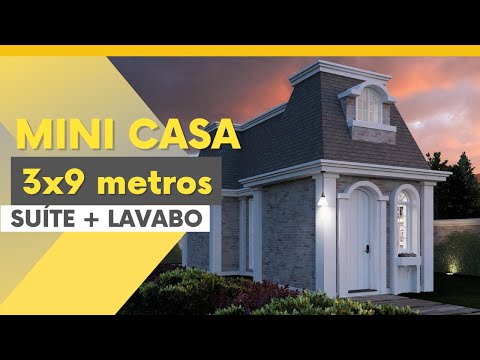 Mini Casa de 3x9 Metros: A Solução Perfeita para Terrenos Estreitos! Tour Virtual 3D | Tiny House