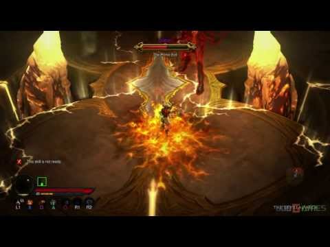 Diablo 3 PS3 Walkthrough 1080p - Nightmare ACT 4 Barbarian female AndrissGG Final Battle Diablo