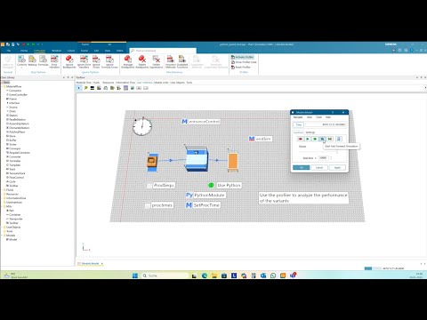 Tecnomatix Plant Simulation Tutorial Python Interface Custom Statistics
