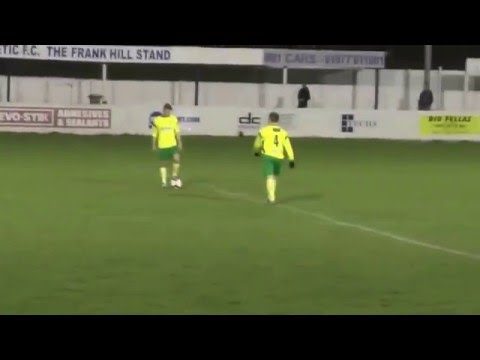 Thomas Davie scores 2nd goal for Frickley Athletic F C  2 v 1 Stourbridge 90" .