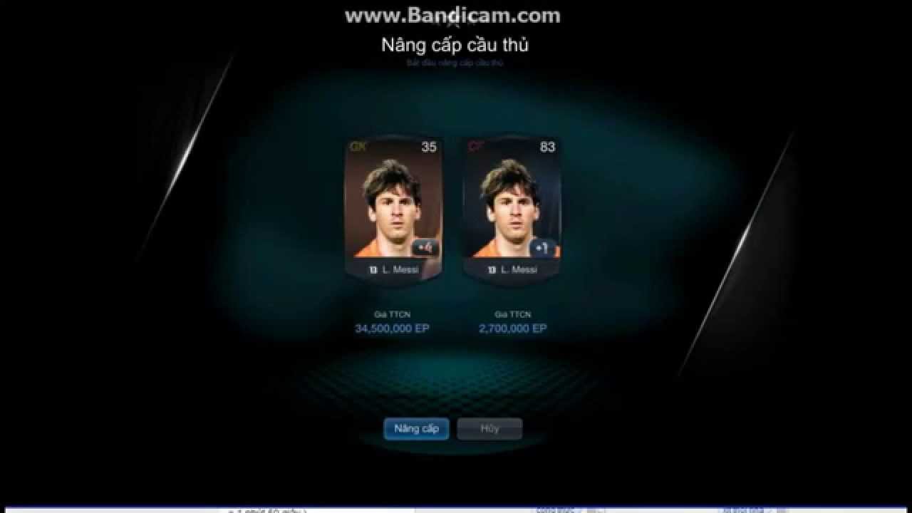 FIFA Online 3: Nâng cấp Messi 4+1=??