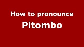 How to pronounce Pitombo