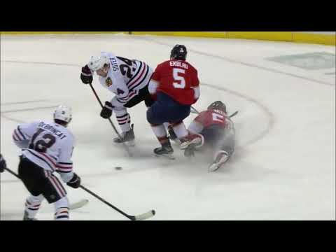 Patrick Kane Scores an Offside Goal from an Incredible Pass by Pius Suter