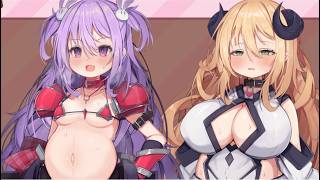 【ゲーム制作】メニュー画面でボテ腹になるメメリスちゃん　#DL同人