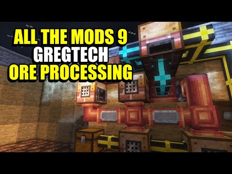 Ep18 Gregtech Ore Processing - Minecraft All The Mods 9 Modpack