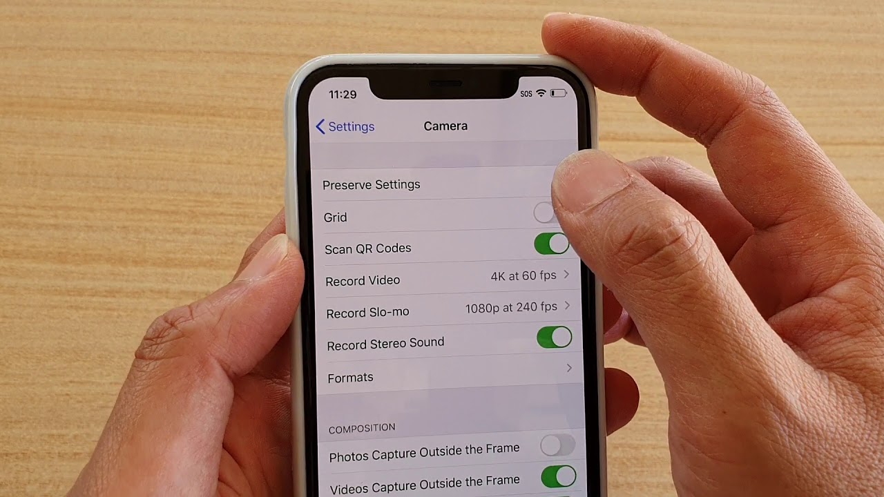 iPhone 11 Pro: How to Enable / Disable Camera Preserve settings of Live Photo