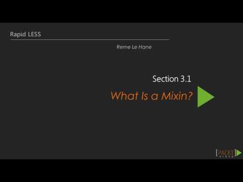 Rapid LESS Tutorial What Is a Mixin | packtpub com