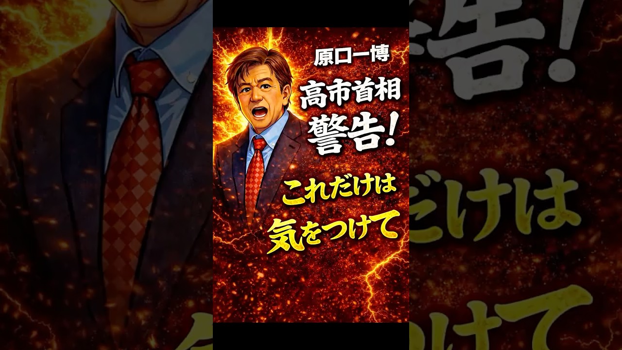 【警告】原口一博「高市首相…本当の敵は自民党の中にいる」