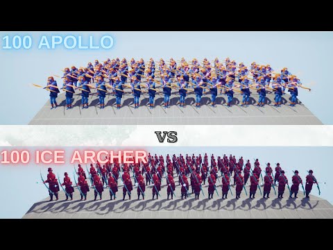 100x ICE ARCHER  vs 100x APOLLO l TABS l Totally Accurate Battle Simulator