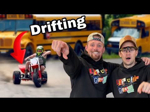 Drifting My Friends 450cc 3-Wheeler!