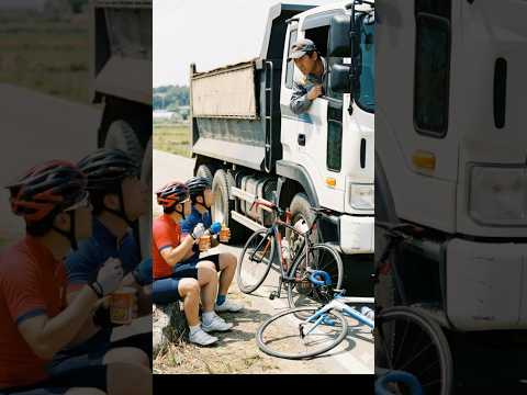 공사현장 길막하던 라이더들의 최후