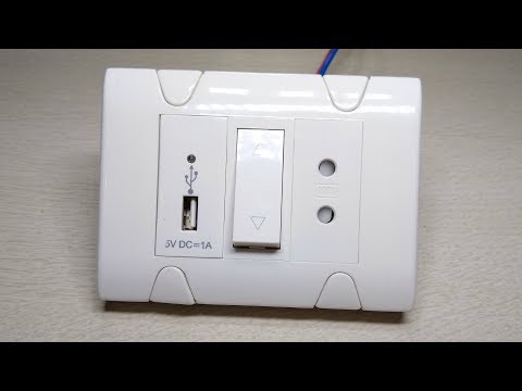 How to Make USB Charging Point Socket with 2 Way Switch
