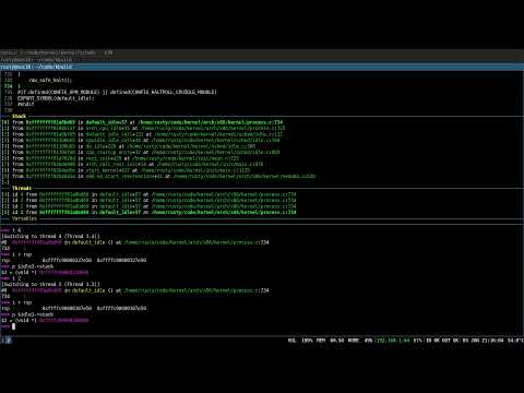 Linux kernel stack, PID 0 swapper processes