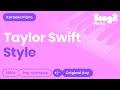 Taylor Swift - Style (Karaoke Piano)