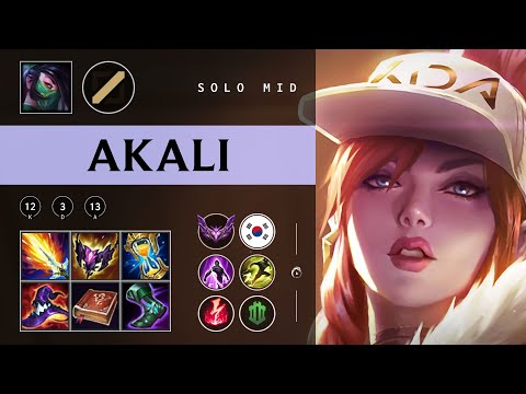 Akali Mid vs Sion - KR Master Patch 25.22