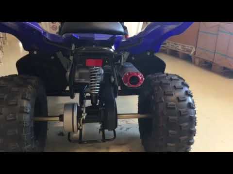 Yamaha raptor 90cc met Big Gun exhaust