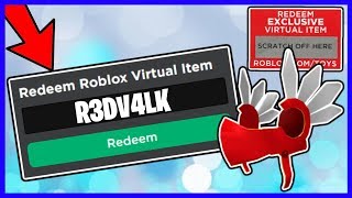 Roblox Item Codes - redeem code for roblox 2016
