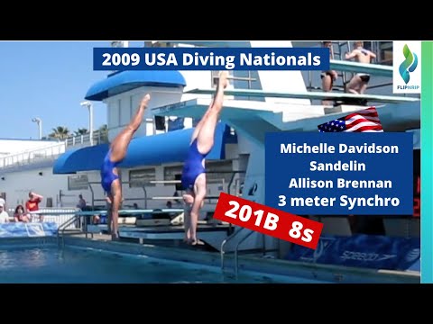 2009 Michelle Davison Sandelin & Allison Brennan 201B 3m Synchronized 3m springboard