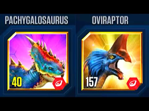 PACHYGALOSAURUS VS OVIRAPTOR (SUPER HARD TO WIN) JURASSIC WORLD THE GAME