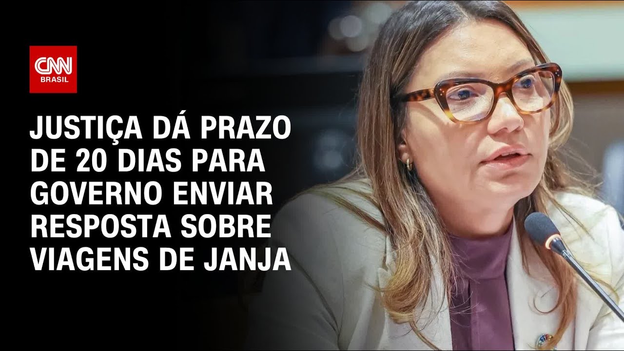 Justiça cobra governo federal sobre viagens de Janja | CNN 360º
