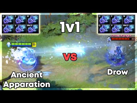 Ancient Apparition vs Drow Ranger with 6x Moonshard | Level 30 Dota 2 1v1 | Who Will Win?