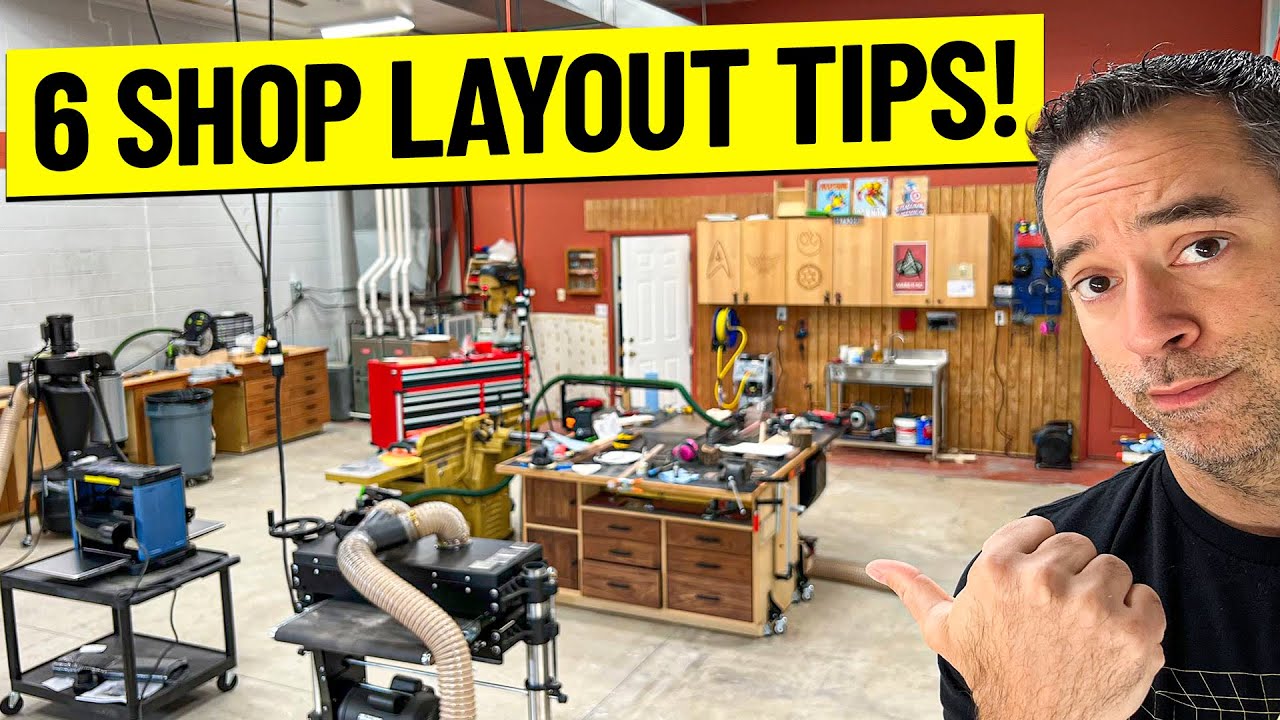 6 Tips For a Better Shop Layout #shoptour