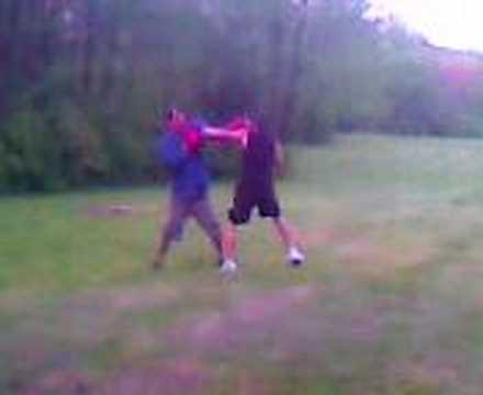 Kurtis and Jamie. Boxing.