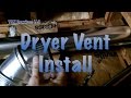 Dryer Vent Install 