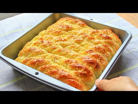 You can prepare the dough in 5 minutes! The easiest & softest coconut bread recipe