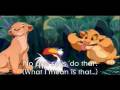 The Lion King I Just Can T Wait To Be King Swedish W English Subs