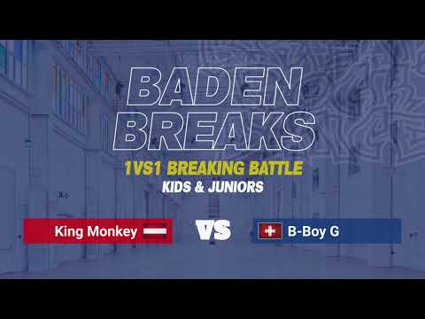 BadenBreaks 2023 | 1vs1 B-Boy Kids | TOP16 – King Monkey -VS- B-Boy G