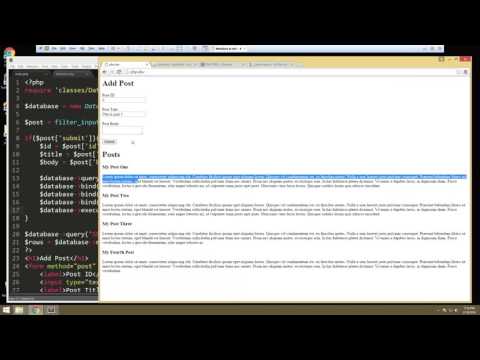 Learn How to Create a Database using PHPMyAdmin and OOP Part 5
