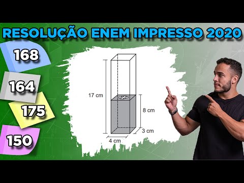🔵 Question 168 - Blue Notebook | Spatial Geometry | ENEM 2020 MATHEMATICS